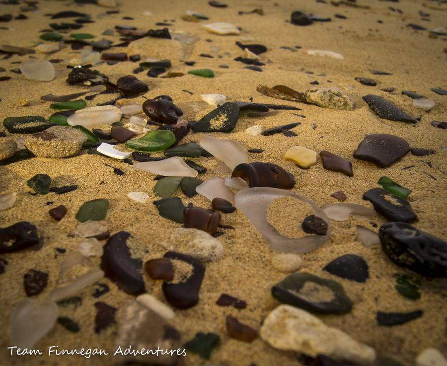 Sea glass at the dockyard beach