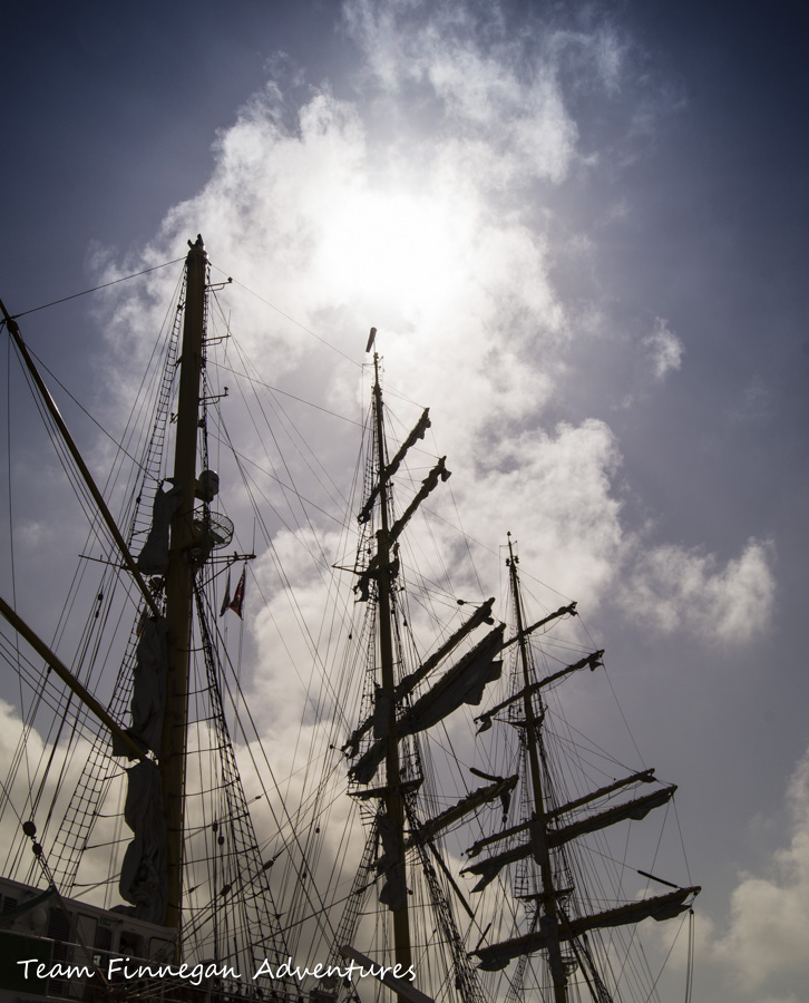 Historic sailing ship in St Georges, Bermuda